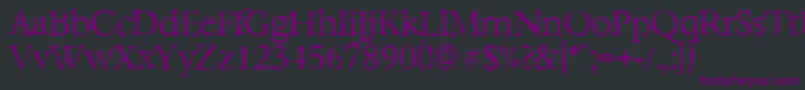 BernsteinrandomLightRegular Font – Purple Fonts on Black Background