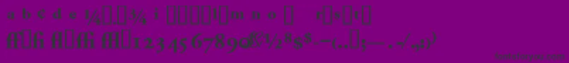 フォントGaramondproblackssk – 紫の背景に黒い文字