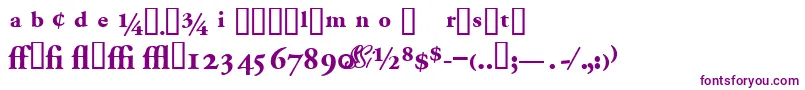 Garamondproblackssk Font – Purple Fonts on White Background