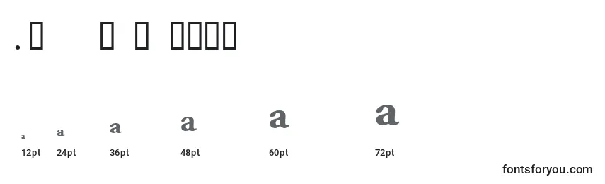Размеры шрифта Garamondproblackssk