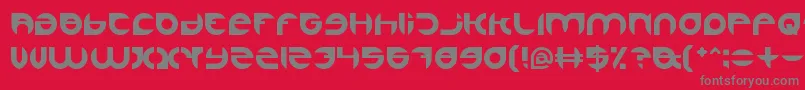 Alexandra Font – Gray Fonts on Red Background