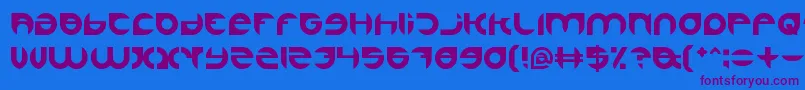 Alexandra-Schriftart – Violette Schriften auf blauem Hintergrund