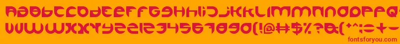 Alexandra Font – Red Fonts on Orange Background