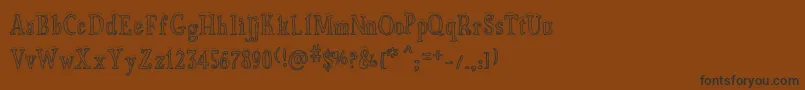 BiscuitMade Font – Black Fonts on Brown Background