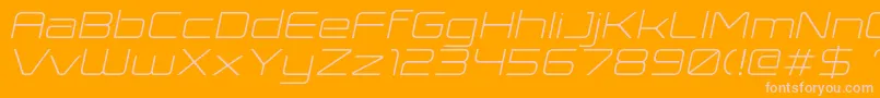 En savoir plus sur la police ExpansivaItalic Police ExpansivaItalic – polices roses sur fond orange