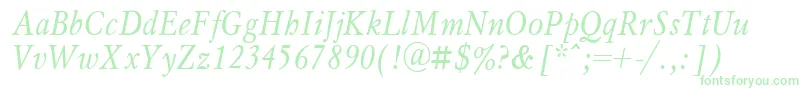 MyslNarrowItalic.001.001 Font – Green Fonts