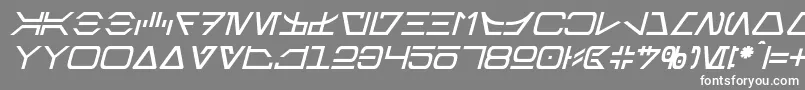 AurebeshItalic Font – White Fonts on Gray Background