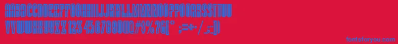 Vielle Font – Blue Fonts on Red Background