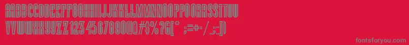 Vielle Font – Gray Fonts on Red Background