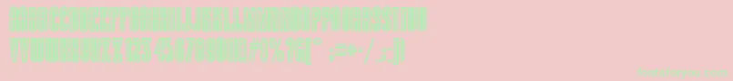 Vielle Font – Green Fonts on Pink Background