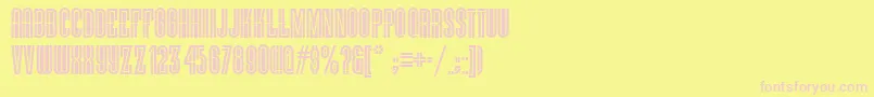 Vielle Font – Pink Fonts on Yellow Background