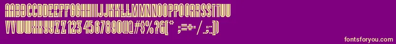 Vielle Font – Yellow Fonts on Purple Background