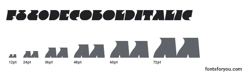 Размеры шрифта F820DecoBolditalic