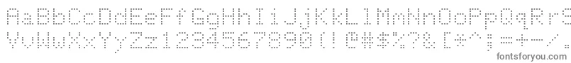 Шрифт DotMatrixNormal – серые шрифты