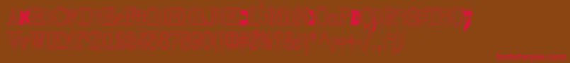 Eretz Font – Red Fonts on Brown Background