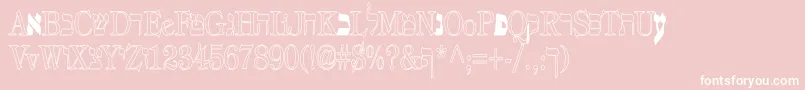 Eretz Font – White Fonts on Pink Background