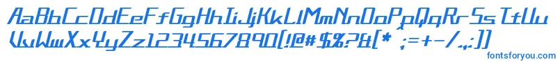Шрифт AlternationItalic – синие шрифты