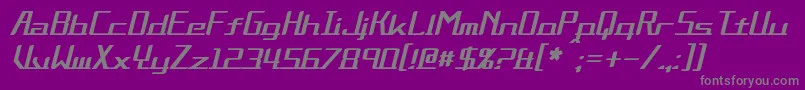 AlternationItalic Font – Gray Fonts on Purple Background