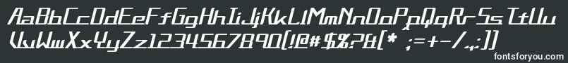AlternationItalic Font – White Fonts on Black Background