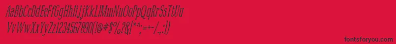 Mcfoodpoisoning4 Font – Black Fonts on Red Background