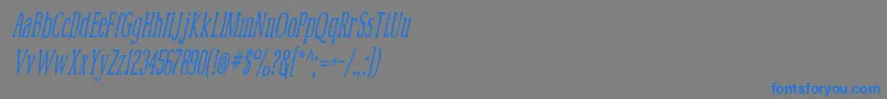 Mcfoodpoisoning4 Font – Blue Fonts on Gray Background