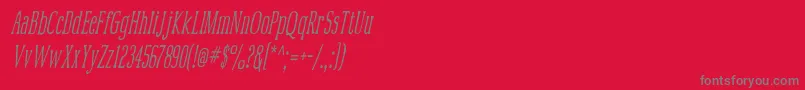 Mcfoodpoisoning4 Font – Gray Fonts on Red Background