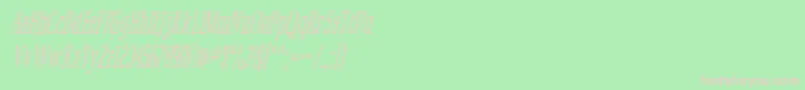 Mcfoodpoisoning4 Font – Pink Fonts on Green Background