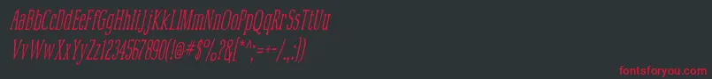 Mcfoodpoisoning4 Font – Red Fonts on Black Background