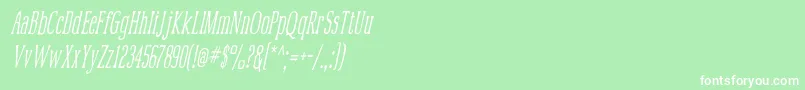 Mcfoodpoisoning4 Font – White Fonts on Green Background