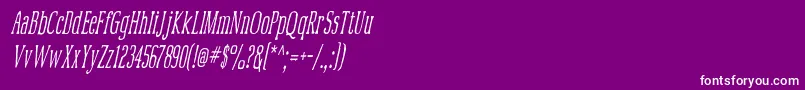 Fonte Mcfoodpoisoning4 – fontes brancas em um fundo violeta