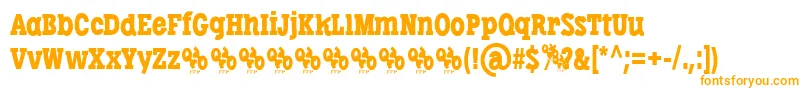 LibertatusRegFfp Font – Orange Fonts on White Background