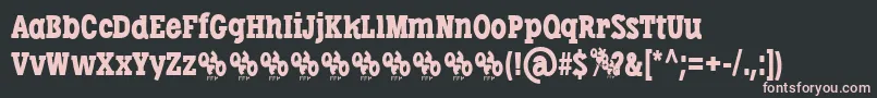 LibertatusRegFfp Font – Pink Fonts on Black Background