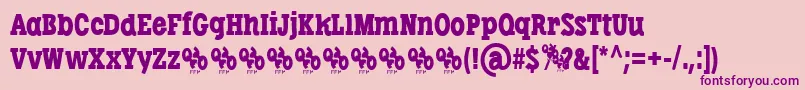 LibertatusRegFfp Font – Purple Fonts on Pink Background