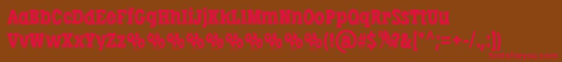 LibertatusRegFfp Font – Red Fonts on Brown Background