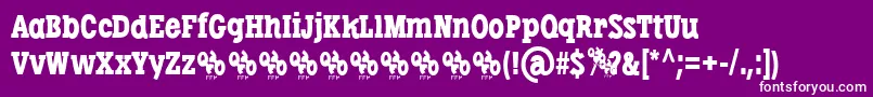 LibertatusRegFfp Font – White Fonts on Purple Background