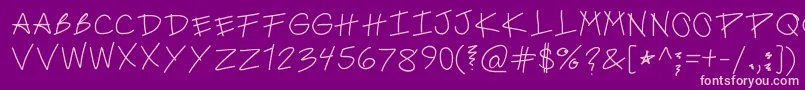 FckMeHarder Font – Pink Fonts on Purple Background