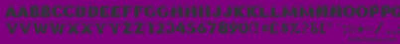 Шрифт BrrrrrRegular – чёрные шрифты на фиолетовом фоне