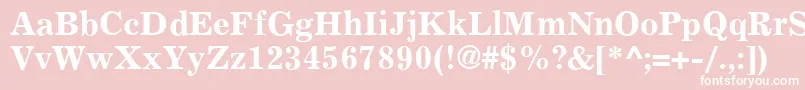 ExemplaryBold Font – White Fonts on Pink Background