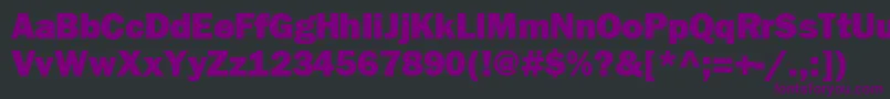 FrankfurtheavyRegular Font – Purple Fonts on Black Background