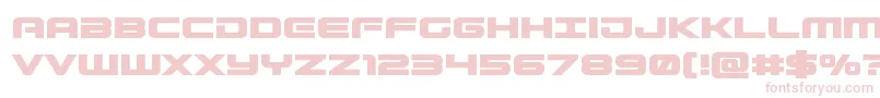 Czcionka Gunshipbold – różowe czcionki