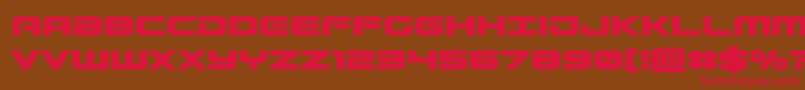 Gunshipbold Font – Red Fonts on Brown Background