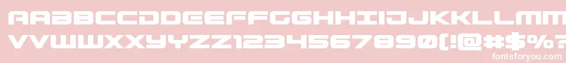 Gunshipbold Font – White Fonts on Pink Background