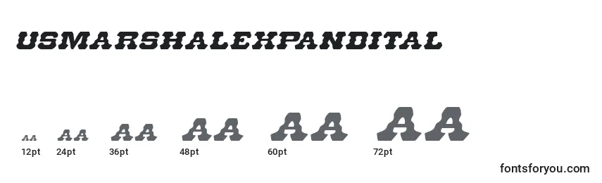 Usmarshalexpandital Font Sizes