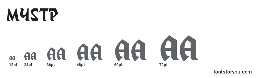 Mystp Font Sizes