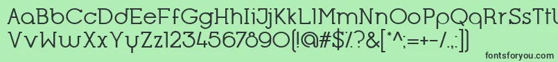 OpificioSerifRegular-fontti – mustat fontit vihreällä taustalla
