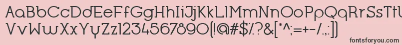 OpificioSerifRegular-Schriftart – Schwarze Schriften auf rosa Hintergrund