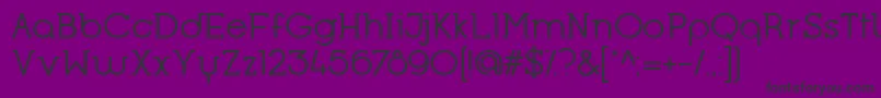 OpificioSerifRegular Font – Black Fonts on Purple Background