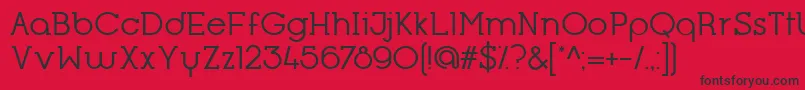 OpificioSerifRegular Font – Black Fonts on Red Background