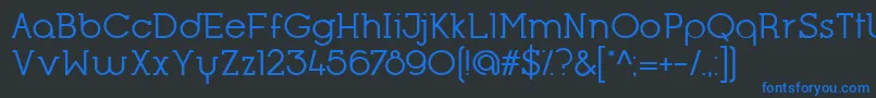 OpificioSerifRegular Font – Blue Fonts on Black Background