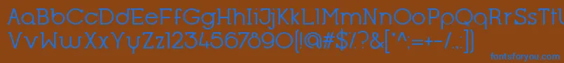 OpificioSerifRegular Font – Blue Fonts on Brown Background